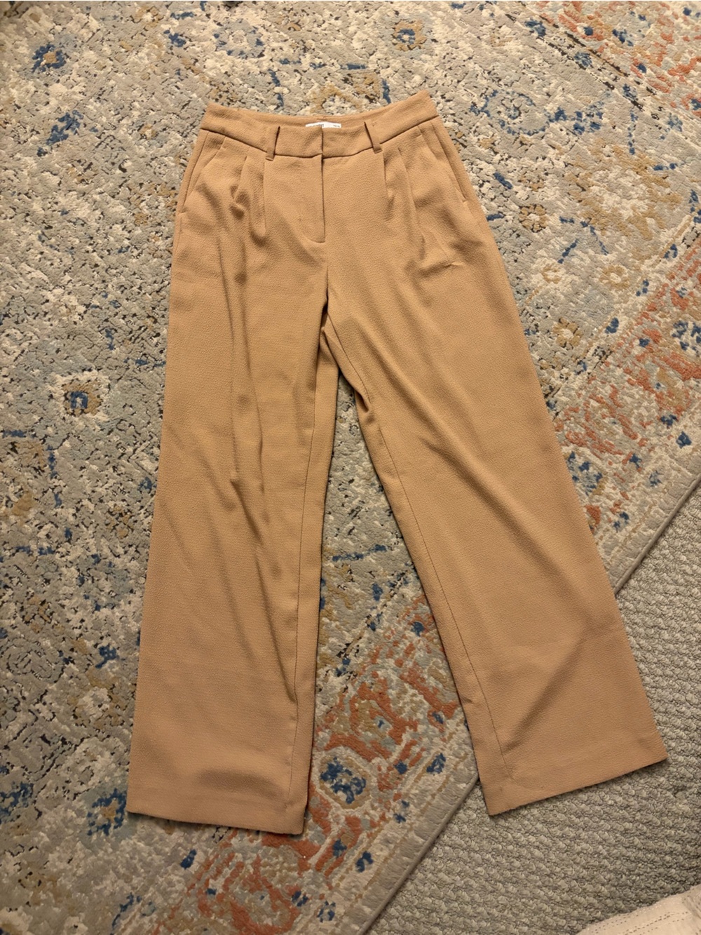 Nine West Womem Tan Stretch Trouser Bottoms